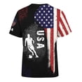 thumbnail image 4 of 2026 Soccer Cup Retro Jersey for Men, Round Neck Short Sleeve Pullover with National Flag & Player Graphic Print for Fan Gathering & Streetwear Dark Blue L, 4 of 7