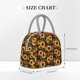 thumbnail image 2 of Balery Brown Blue Plaid Sunflower Bolsa de Almuerzo para Mujeres, Caja de Almuerzo, Bolsa de Almuerzo Pequeña Impermeable, Tote de Almuerzo Reutilizable con Gran Capacidad, 2 of 6