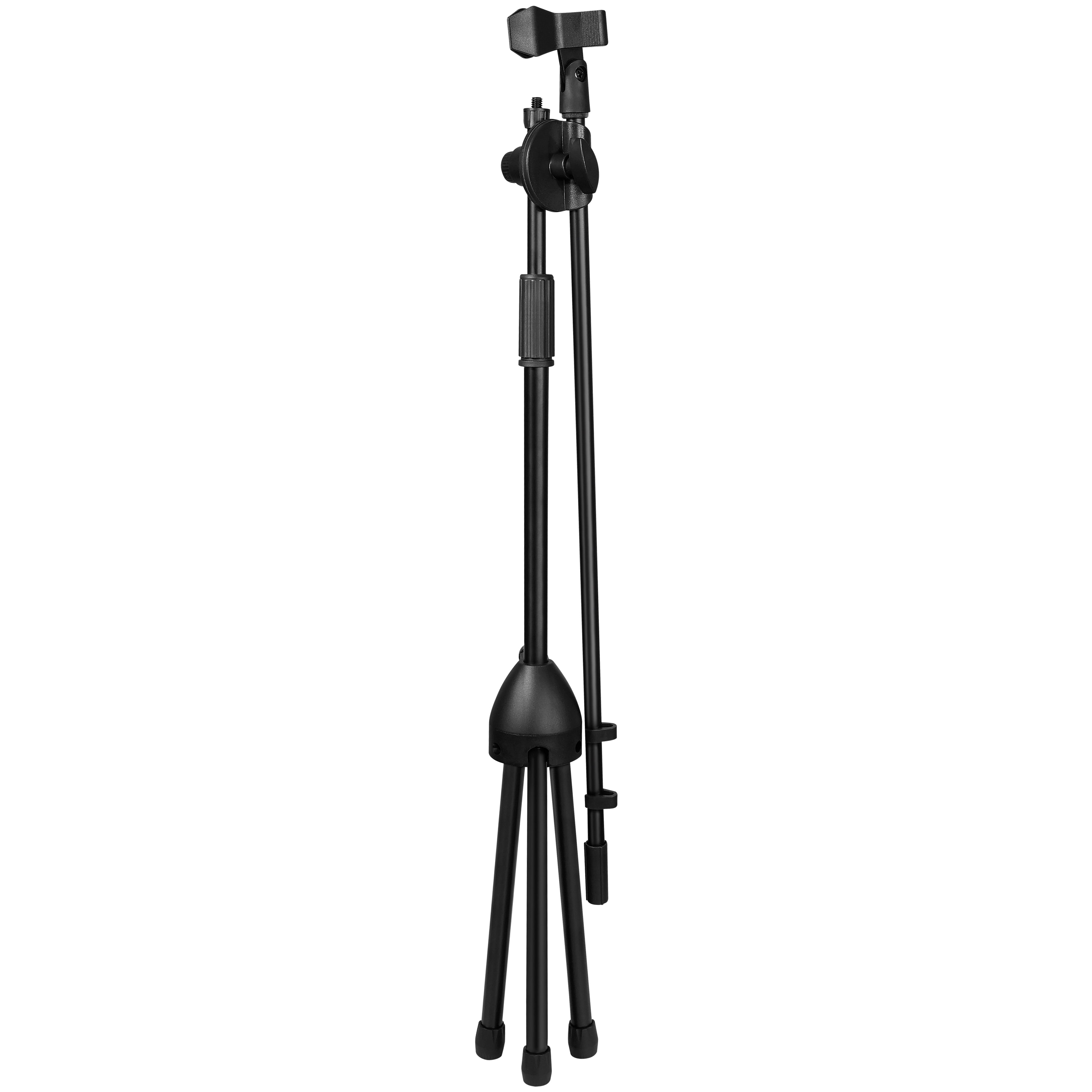 RiseBass Adjustable Mic Stand with Boom Arm & Phone Holder- Perfect for Singing, Recording, and Live Performances - Versatile Stand with Built-In Tablet/Phone Mount for Easy Lyrics Access