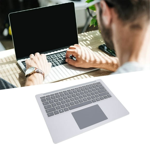 Teclado de Repuesto Con Reposamanos Con Panel Táctil para Computadora Portátil 3 4 5 1951 de 13,5 Pulgadas, Tamaño completo, Diseño Qwer US, Respuesta rápida, Función de