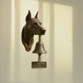 thumbnail image 6 of Dog Themed Welcome Doorbell, Retro Funny Animal Welcome Doorbell,Wall-Mounted Decorative Cast Iron/Resin Hanging Bell, Yard,Garden,Outdoor (1pcs-Doberman), 6 of 7