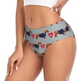 thumbnail image 2 of Balery Dachshund Dog Heart Ropa Interior de Algodón para Mujer con Dibujo – Braguitas Cómodas y Elásticas, Estilo Clásico-X-Small, 2 of 6