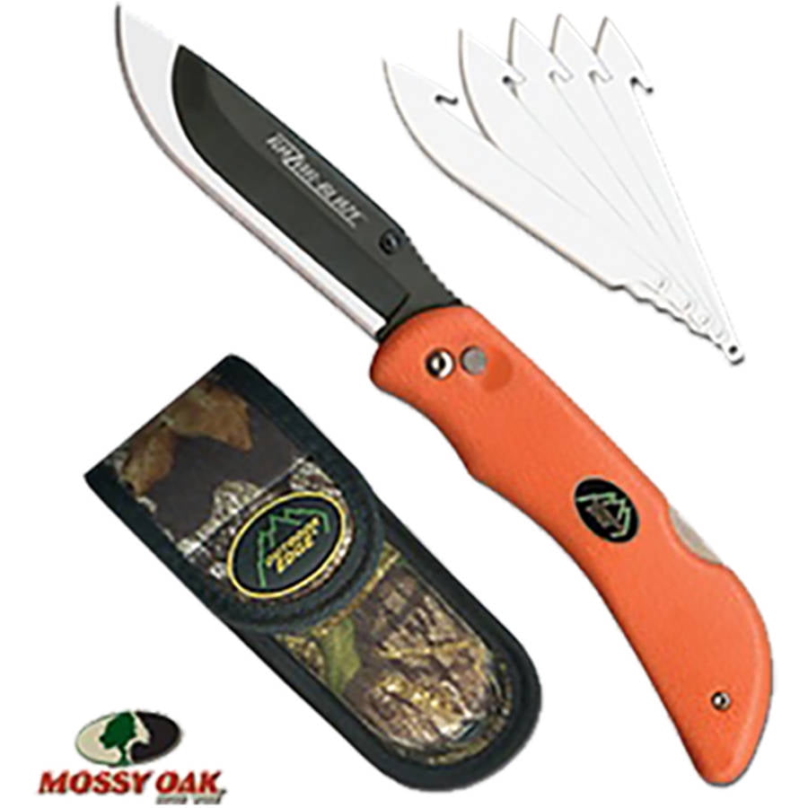 OUTDOOR EDGE RAZOR PRO FOLDER 3.5" 420J2 STAINLESS RAZOR/ZIPPER ORANGE