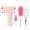 Pink, variant on Rechargeable Silicone Bottle Brush Electric Cleansing Structure 3 Brush Executives 12Inch Reach 1000mAh Battery Pace Set