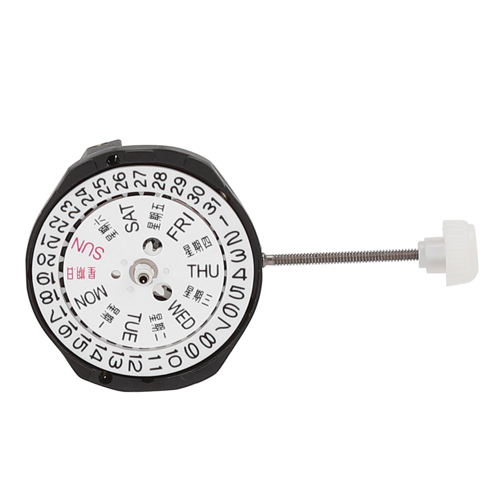 Day Date Calendar Movement Plastic 3 Hands Watch Movement Quartz Safe Alloy For Watch Repair Shop Walmart