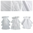 thumbnail image 2 of Detachable Ruffled Jabot Collar Multilayered Lace Collar for Colonial Outfit Costume Neck Collar, 2 of 6