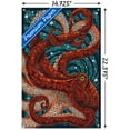thumbnail image 3 of Lantern Press - Yachats, Oregon, Octopus Mosaic Wall Poster with Push Pins, 14.725" x 22.375", 3 of 4