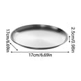 thumbnail image 4 of Pet Sculpted Piece, Stainless Steel Pet Sculpted Piece, Cat Dishes for and Water, 6 Inch Diameter Stainless Steel Plate, Single Piece Shallow Round Tray for Dry Kibble, Wet,, 4 of 9