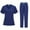 GRAY, variant on Specially Designed for Female Pet Doctors To Create Antibacterial Scrub Medical Work Clothes Comfortable and Breathable Scrub