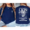 thumbnail image 3 of You've Got A Lion Inside Those Lungs Oversized Vintage Tshirt, Christian God Shirt, Men's And Women's Graphic Tee 100% Cotton by TBun, Full Sizes S-5XL, 3 of 5