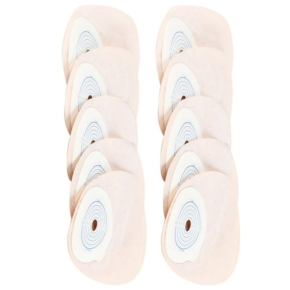 FAGINEY Ostomy Supplies,10pcs/Pack One-piece System Ostomy Bag Medicals Drainable Pouch Colostomy Bag Ostomy Supplies, Drainable Pouch