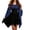 Blue, variant on LEKWK Renaissance Dress Women Gothic Witch Costume Flared Bell Sleeve Lace Up Corset Peasant Dress Halloween Cosplay Party Medieval Dress