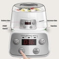 thumbnail image 4 of Yogurt Maker,3 In 1 Greek Yogurt Maker Machine,can Make Yogurt/natto/rice Wine,automatic Digital Yogurt Machine With Time Control,1.2 Quart Glass Yogu, 4 of 5
