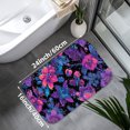 thumbnail image 3 of 1pc Floral Pattern Absorbent Non-Slip Bathroom Thickened Flannel Rug Decor,Soft,Quick Drying,Suitable For Indoor/outdoor Use,Bathrooms,Bedrooms,Kitchens,Terrace,Laundry Rooms,16"x24", 3 of 7