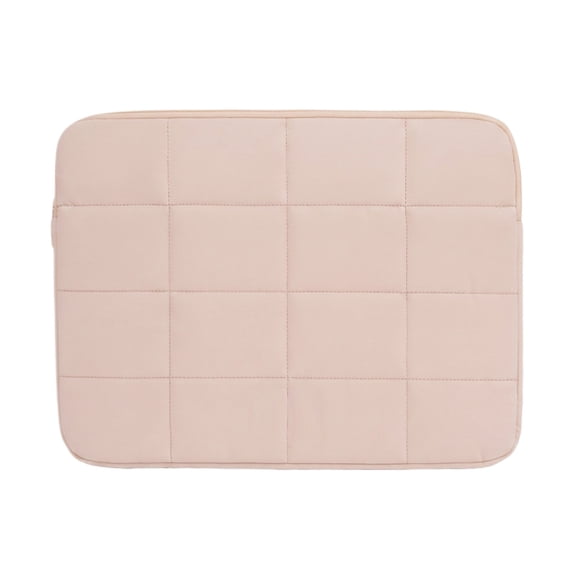 Business Travel Laptop Sleeve, Shockproof Computer Carrying Case, Slim Notebook Shoulder Bag with Accessory Pockets, Protective Storage Bag, Pink