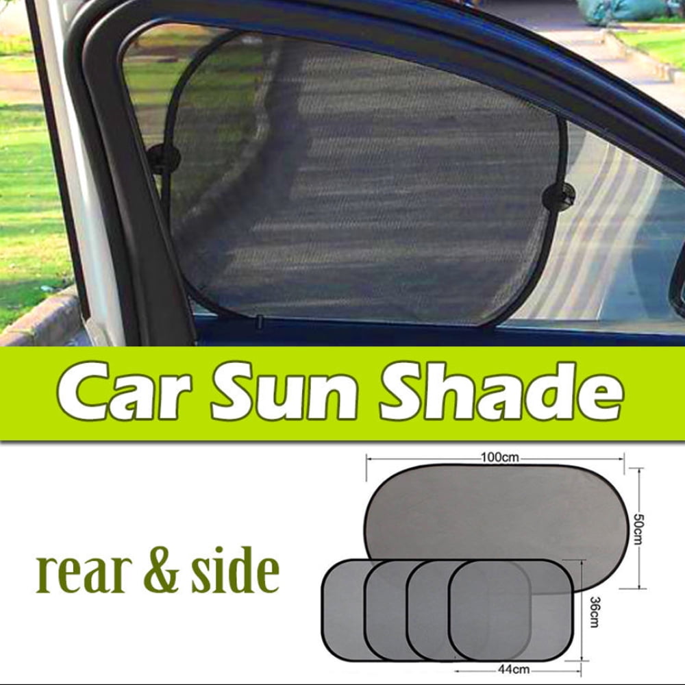 44cm x 36cm Set of 2 High Quality Black Car Window Sunshades UV Blinds Visor Sun Shade Mesh Children Kids Baby Boy Girl Sun Shades Size