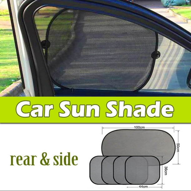 Car Sun Shade (5 Pcs of Set),iClover Folding Baby Sun Shades Protector for Side and Rear Window