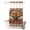 Brown Burnt Orange, variant on No Hook Shower Curtain, Texas Star Vintage Shower Curtains for Bathroom with See Through Top Window, Berry Burnt Orange Brown Wooden Waterproof & Washable Bath Curtain Stand Up Stall 36"x72"
