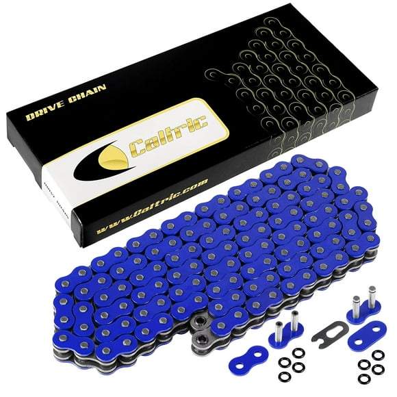 Cadena de transmisión Caltric con junta tórica azul compatible con Yamaha Yfz450 Yfz 450 Yfz-450 2004-2009 2012