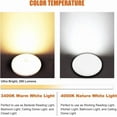 thumbnail image 3 of Facon Ultra Slim 4.5'' 12V RV Puck Lights w/Switch, 4000K Cool White LED Interior Lights for RVs, Camper Van, Boats, 12V Dome Light Fixture – cETL Certified（6 Packs）, 3 of 8