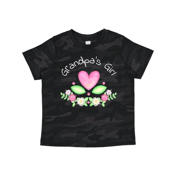 Inktastic Grandpa's Girl- Heart Flowers Girls Toddler T-Shirt
