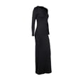 thumbnail image 5 of DHFJKG Dresses For Women Slim Fit Crewneck Long Sleeve Solid Color Maxi Dress Party Club Teacher Casual Office Soft Dresses, 5 of 9