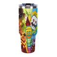 thumbnail image 2 of Geometry Dash 40 Oz Tumbler with Handle And Straw, Stainless Steel Double Wall Vacuum Insulated Coffee Cup Travel Mug for Gym, Outdoors, Commute, Work, 2 of 8