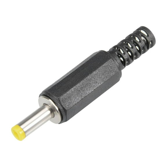 20Pcs DC Male Connector 4.0mm x 1.7mm Power Cable Jack Adapter Black