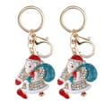 thumbnail image 2 of Car Decoration,2Pcs Keychain Pendant DiamondStudded Metal Key Ring Pendant Keychain Pendant Finely Tuned Performance, 2 of 14