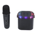 thumbnail image 4 of Mini Karaoke Machine with 2 Microphones Wireless Bluetooth RGB Colorful Portable Speaker Karaoke System for Home Party Outdoor Camping Black, 4 of 4