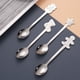thumbnail image 5 of FELTECHELECTR 2 juegos de cucharas navideñas de acero inoxidable para postre., 5 of 6