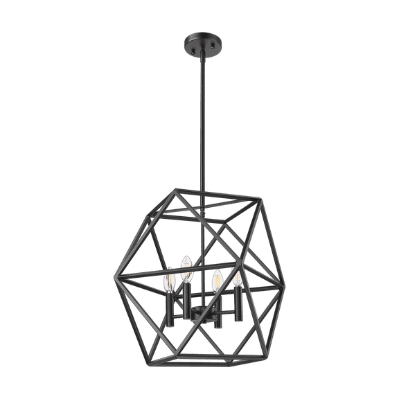 Vivio Lighting Geometric 4 Light Pendant Light