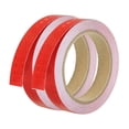 thumbnail image 1 of Unique Bargains Reflective Tape, 2pcs 0.8'x33FT Waterproof High Visibility Warning Safety Tape, Red, 1 of 7