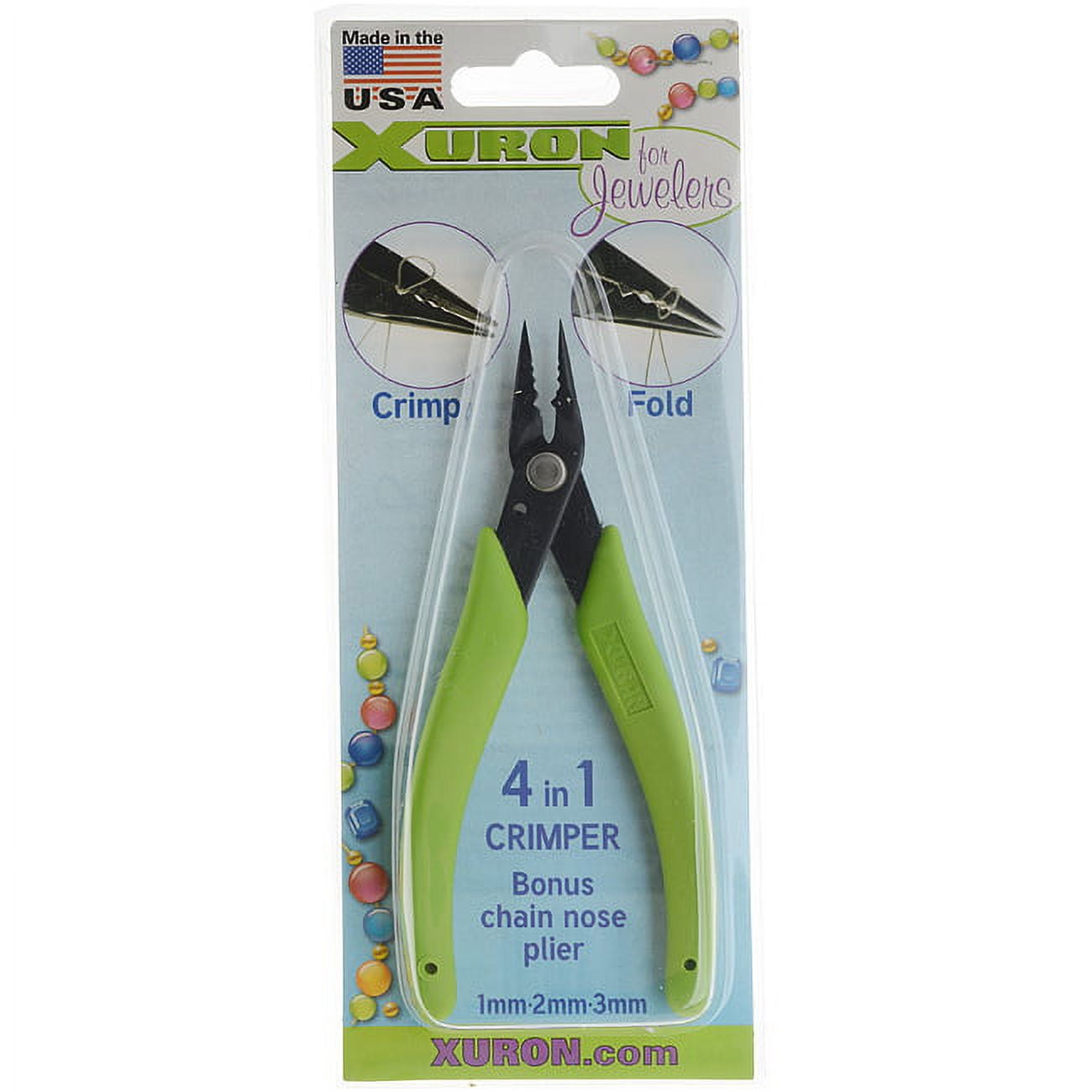 Xuron 4 In 1 Crimping Pliers - Works On 1, 2 And 3mm Crimps!
