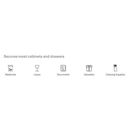 Yale - Smart Lock Wi-Fi Cabinet Lock with App/Electronic Guest Key Access - White
