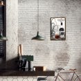 thumbnail image 1 of Vintage Placa Metal Estaño Pintura Signos Platos Vino Rectangular Pared Arte Cartel Likrtyny Arte Deco, 1 of 9
