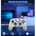 thumbnail image 2 of Switch Controller, Wireless Switch Pro Controller for Nintendo Switch/Lite/OLED, 9 Color Adjustable LED Switch Remote Compatible with PC/Android/IOS with Programmable Function (White), 2 of 5