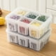 thumbnail image 3 of Inteprter Caja de condimentos para drenaje de frutas con hueco para mayor frescura, color blanco Almacenamiento y organización del hogar, 3 of 6