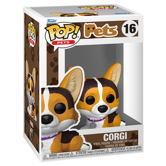 Figura Coleccionable Funko Pop Pets Macotas 3 Corgi 1 Pieza