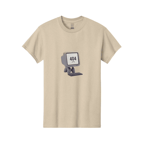 404-Error-Monitor Mens Graphic Tee, 100% Cotton, Casual Summer Wear BAA086