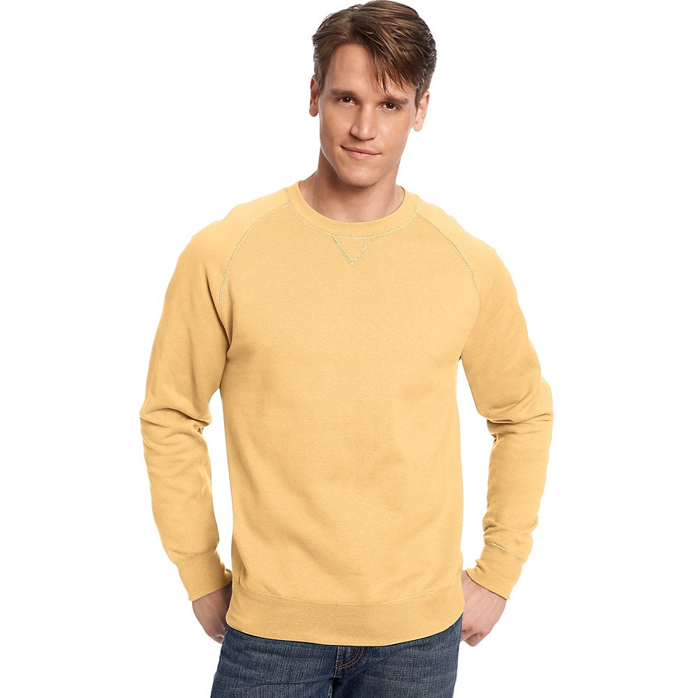hanes yellow sweatshirt