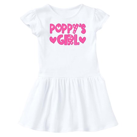 

Inktastic Poppy s Girl Pink with Hearts Gift Baby Girl Dress