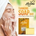 thumbnail image 3 of Reshma Beauty Natural Turmeric Soap Bar Infused with Essential Oils (Olive & Coconut Oils) – Face & Body Cleanser for Glowing, Smooth Skin – Gentle for All Skin Types – Pack of 6 (5.05 oz Each), 3 of 4