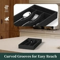 thumbnail image 3 of Small Silverware Organizer, Bamboo Kitchen Drawer Organizer, Utensil Holder, Cutlery Tray & Spoon Flatware Storage with Grooved Drawer Dividers, 3 of 13