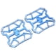 thumbnail image 5 of Adaptadores universales para pedales de bicicleta SPD sin clip y de plataforma, diseño de disco autoblocante, color azul, 5 of 8