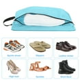thumbnail image 4 of Uxcell Shoe Bags for Travel, Portable Shoe Bag with Zipper for Travel, Sky Blue 3 Pack, 4 of 5