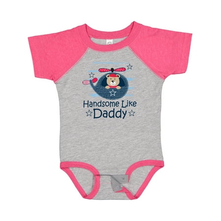 

Inktastic Handsome Like Daddy Outfit for Boy Gift Baby Boy Bodysuit