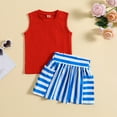 thumbnail image 2 of Sngxgn Girl's 2 Piece Outfits Half Sleeve Jacket and Ruffle Mini Skirt Set(Red,110), 2 of 9