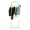 thumbnail image 3 of Coat Rack Freestanding | White Marble Base, Modern Gold Coat Racks | Fashionable Standing Coat Rack, Stable Entrance Coat Hanger for Entryway Hallway, Office or Bedroom, 3 of 9