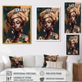 thumbnail image 4 of Designart "African Chromatic Woman IV" African American Woman Canvas Wall Art, 4 of 5